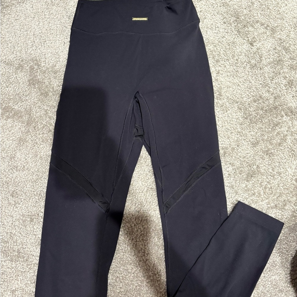 Gymshark Black Leggings with Gold Logo
